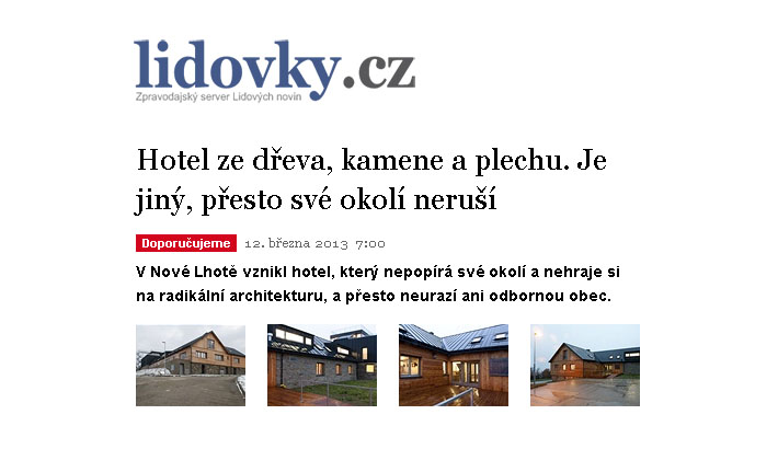 lidovky.cz - článek o hotelu Háj